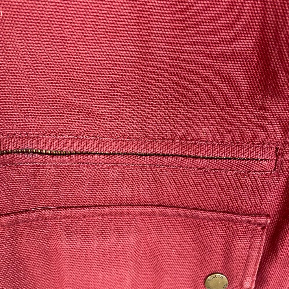 Duluth Red Shearling Zip Vest Large - image 3